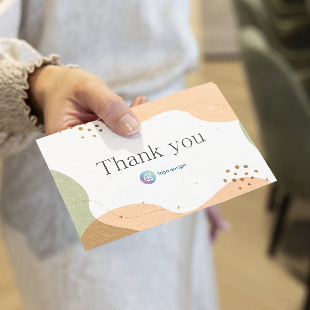 Bedrucktes Samenpapier als nachhaltiges Werbegeschenk für öffentliche Einrichtungen