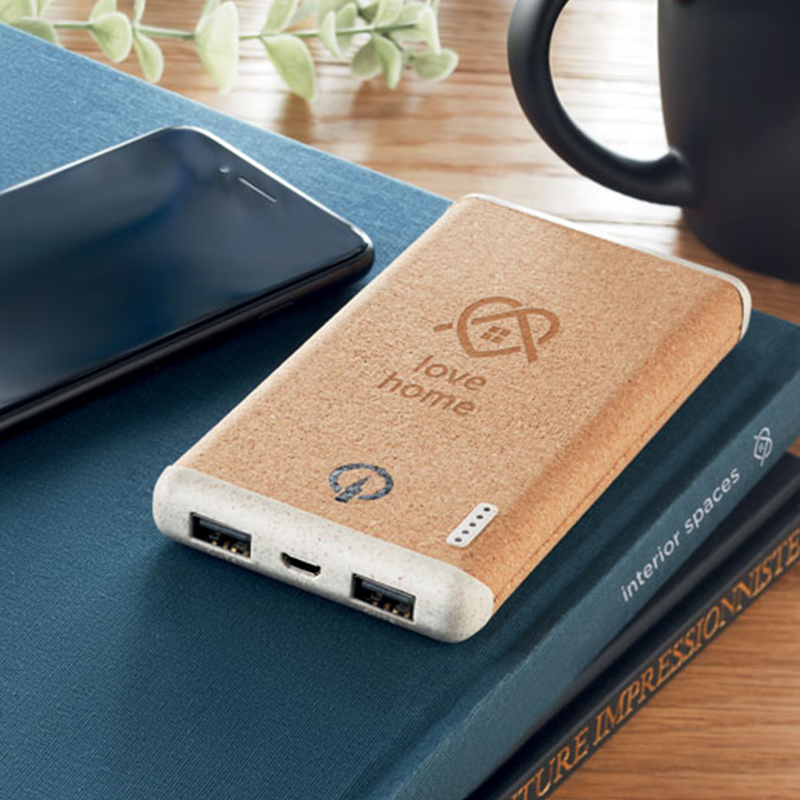 Powerbank aus Kork und Weizenstroh - Bild 3