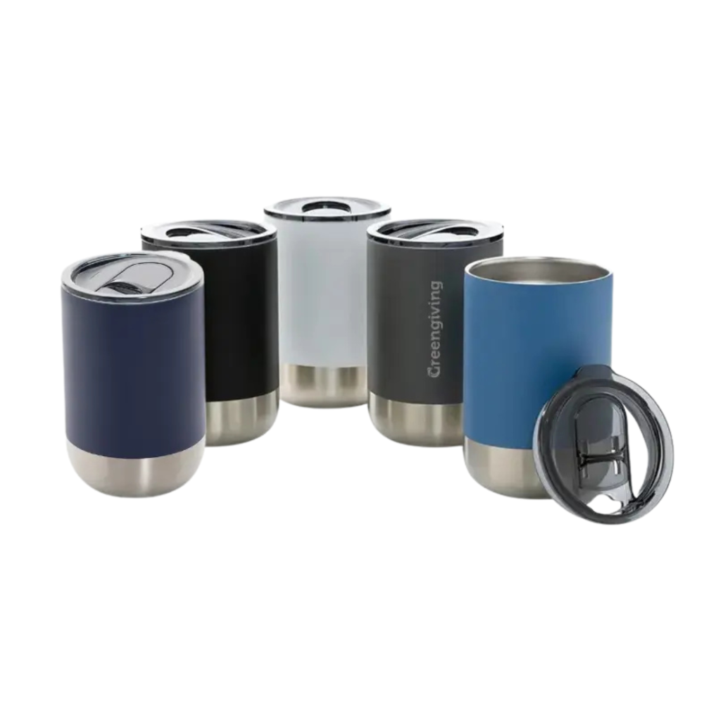 Becher recycelt RVS