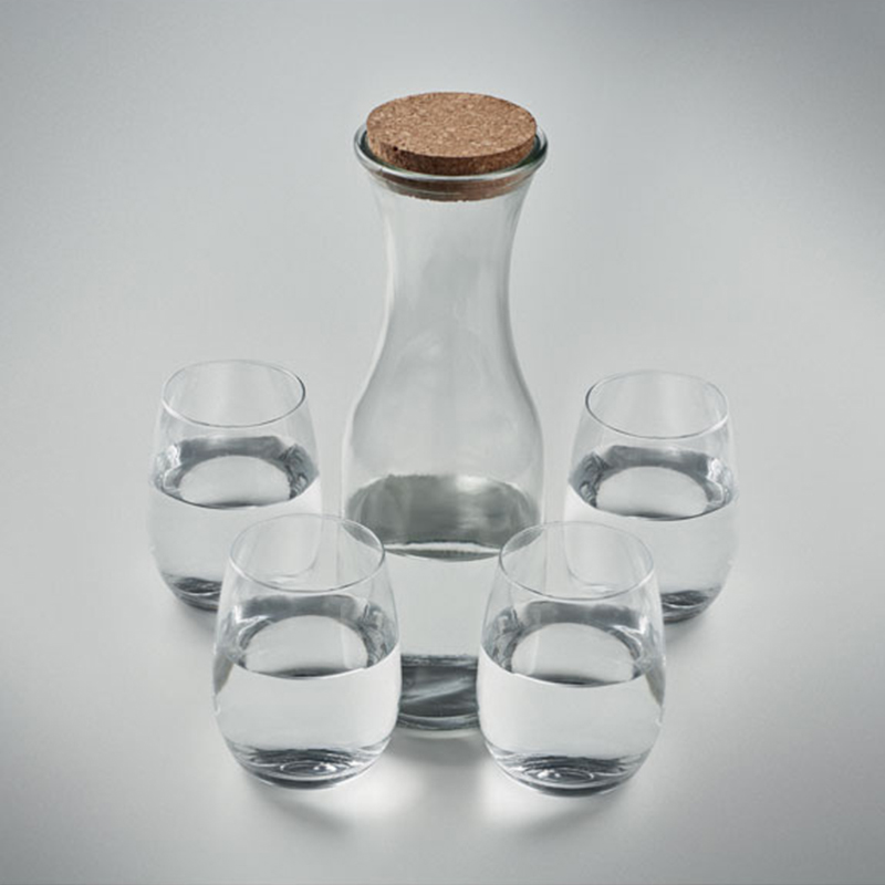 Trinkset aus recycelten Glas - Bild 2