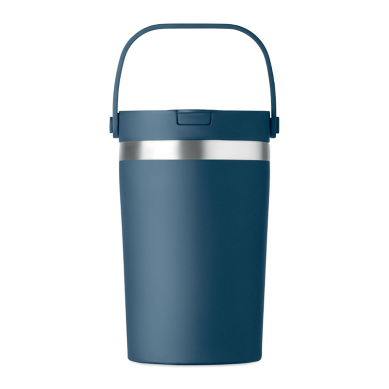 Doppelwandiger Becher mit Strohhalm - Bild 6