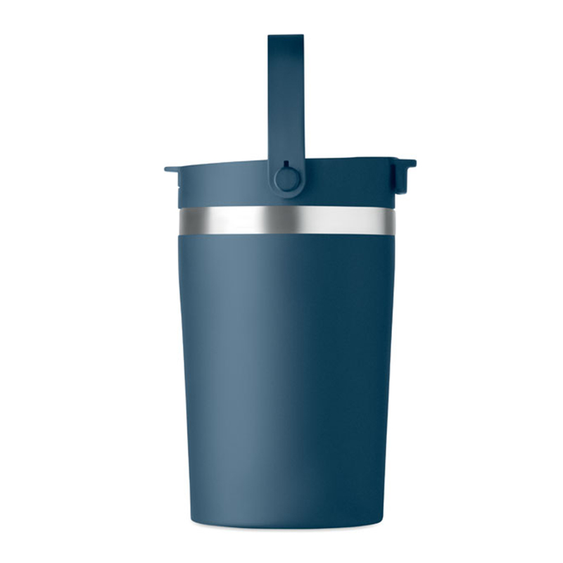 Doppelwandiger Becher mit Strohhalm - Bild 4