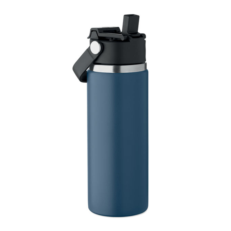 Doppelwandige Flasche mit Trinkhalm - Bild 8
