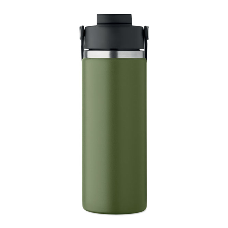 Doppelwandige Flasche mit Trinkhalm - Bild 3