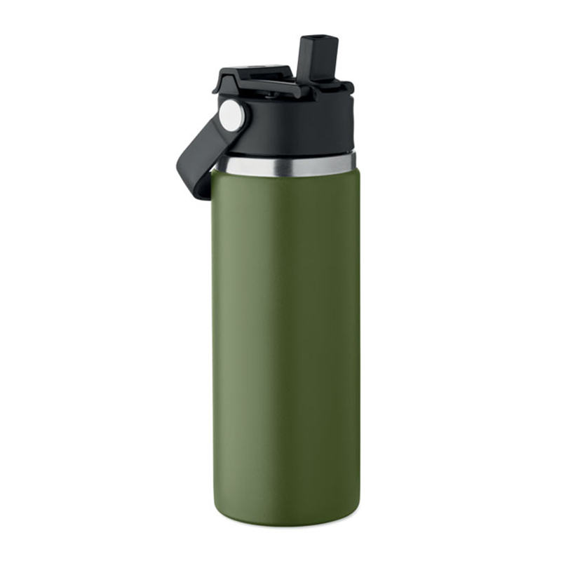 Doppelwandige Flasche mit Trinkhalm - Bild 9