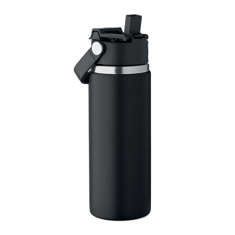 Doppelwandige Flasche mit Trinkhalm - Bild 11