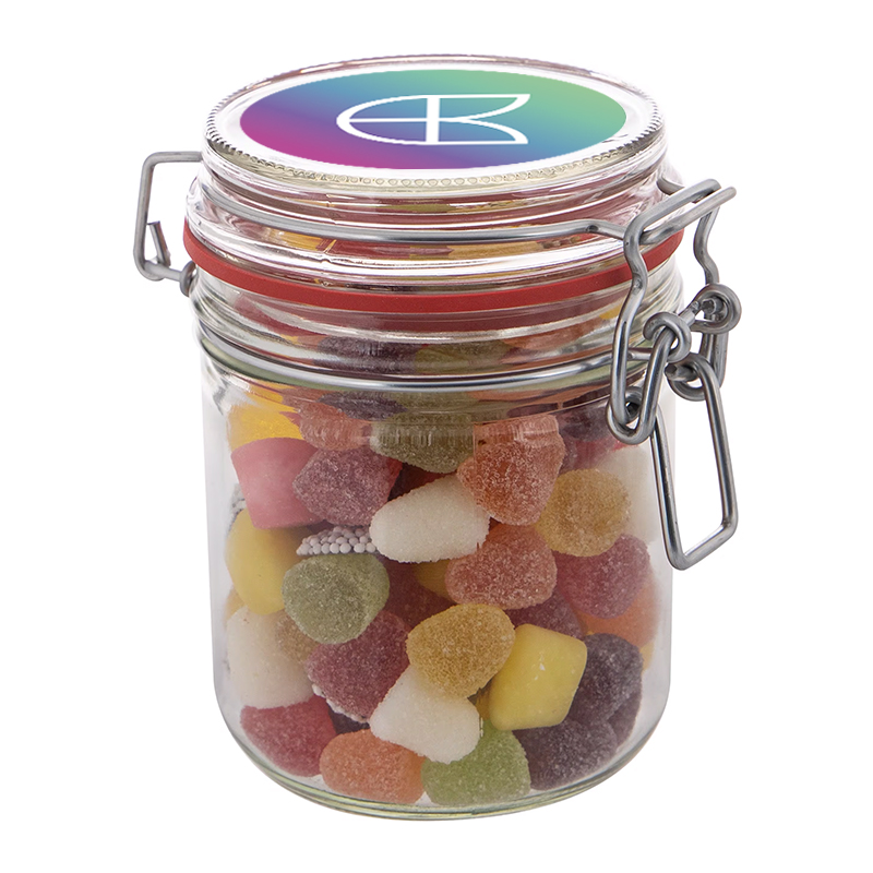 Weckglas mit Süßigkeiten