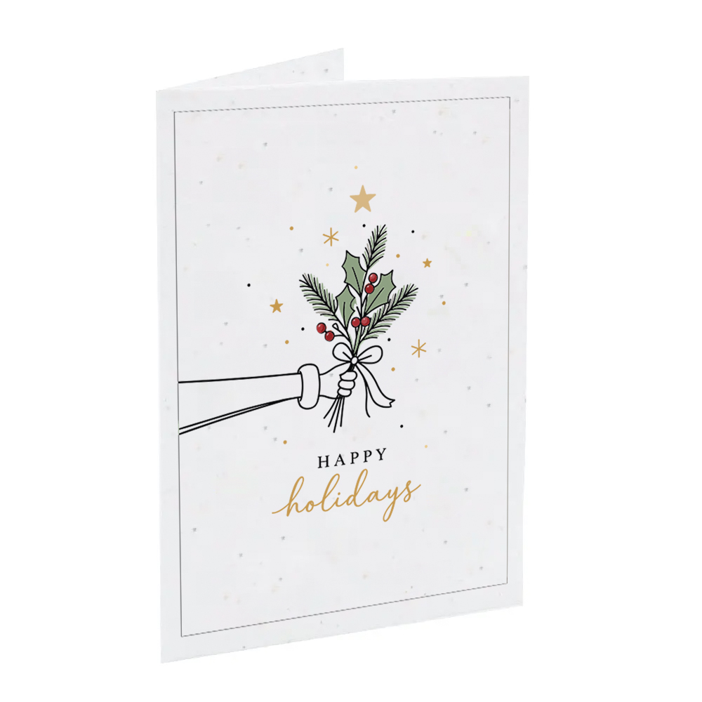 Weihnachtskarte Samenpapier