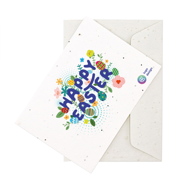 Samenpapier Osterkarte DIN A6