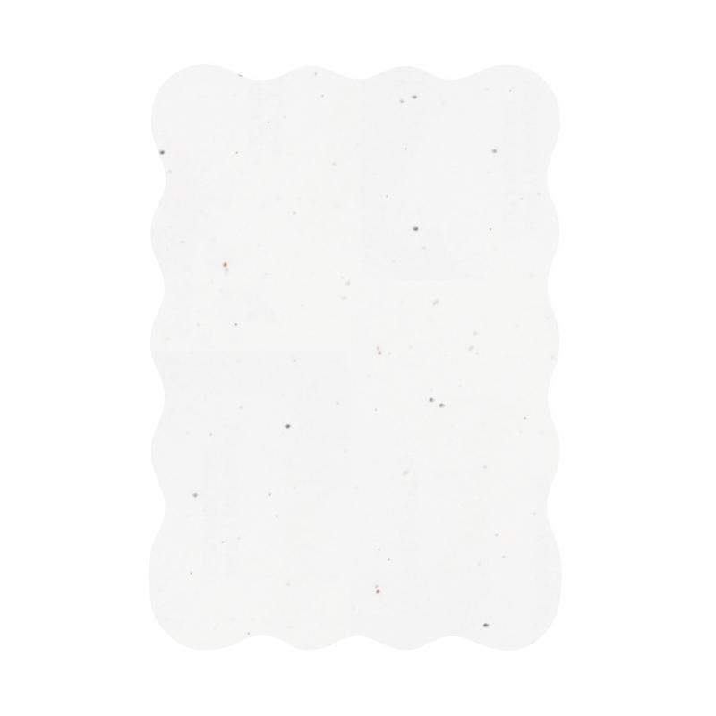 Samenpapier Karte A5 gewellter Rand | 200 gr./m2 - Bild 2