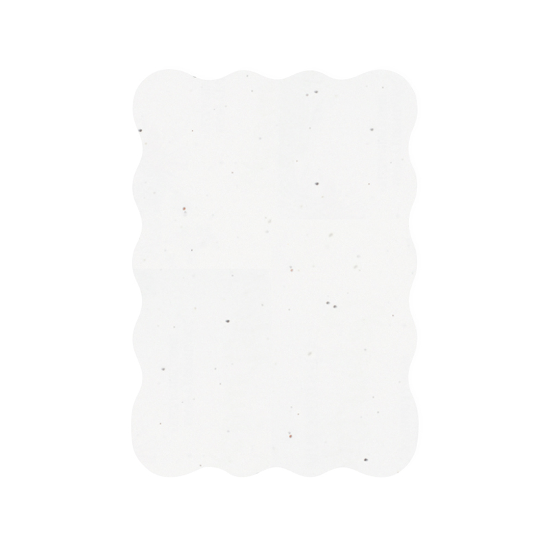 Samenpapier Karte A6 gewellten Rand | 200 gr./m2 - Bild 2