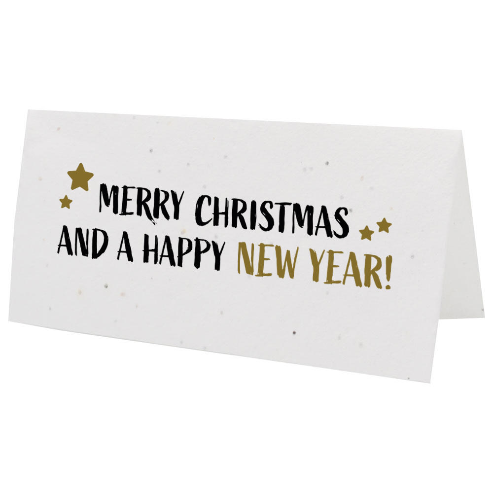 Samenpapier Weihnachtskarte gefaltet - Bild 3
