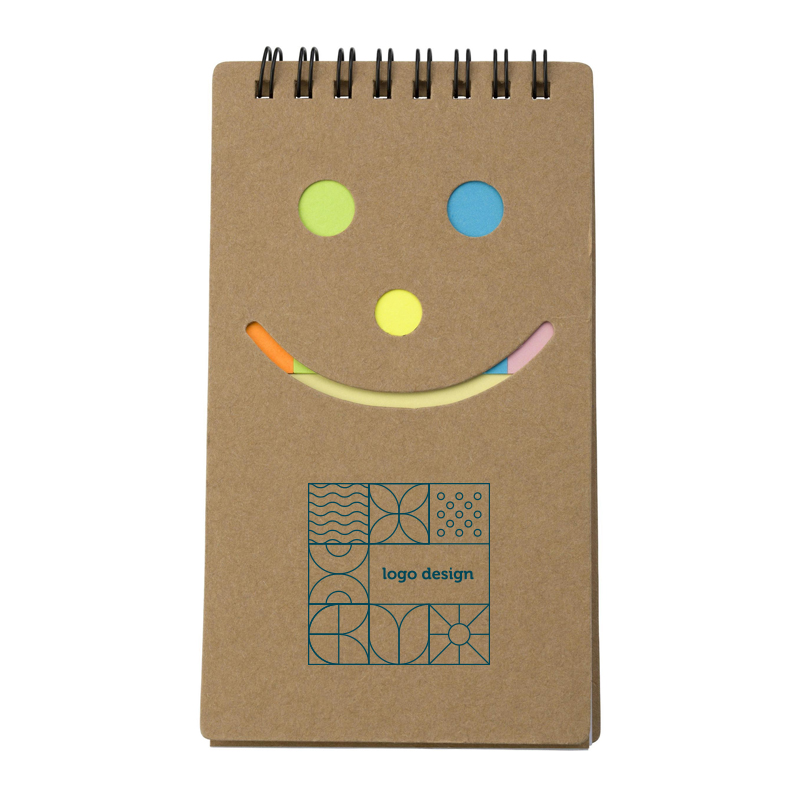 Notizbuch mit Smiley