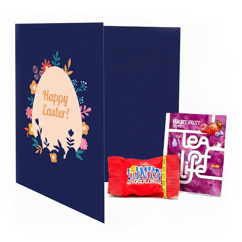 Osterkarte mit Tiny Tony und Teebeutel