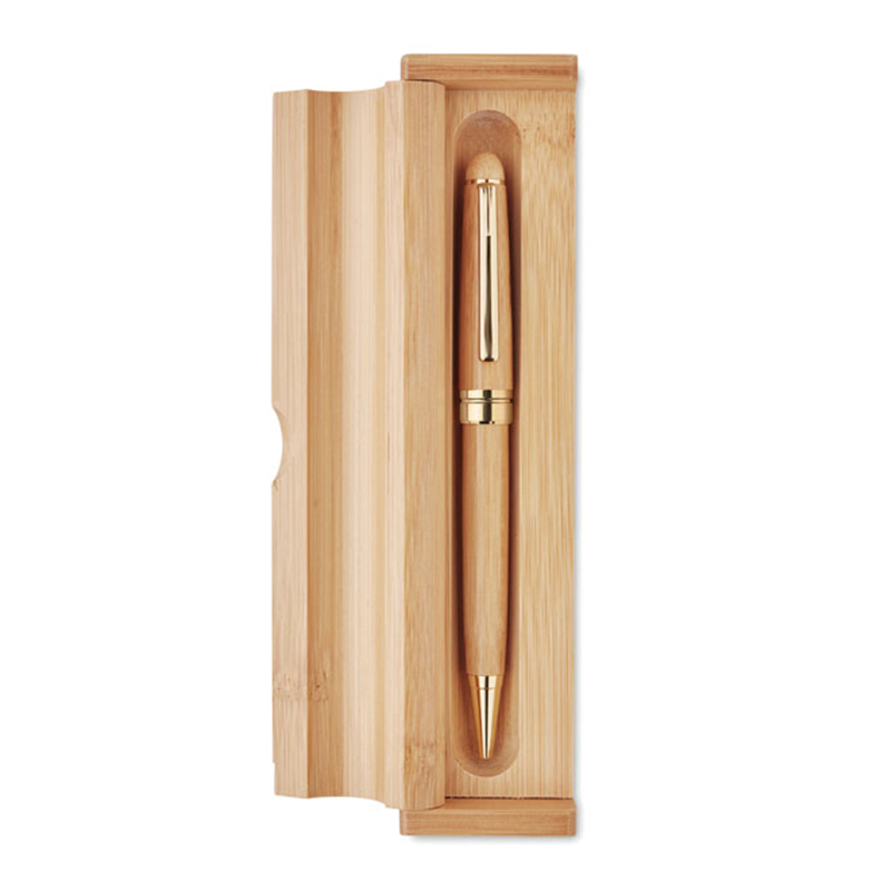 Bambus Kugelschreiber in Geschenkbox - Bild 2