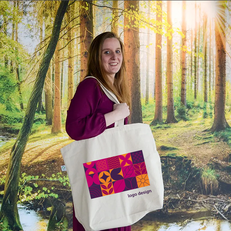 Fairtrade big shopper ecru - Bild 4