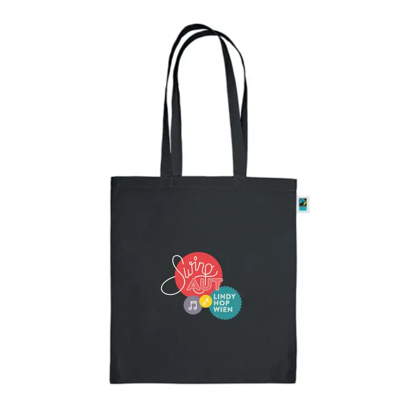 Tragetasche Fairtrade schwarz