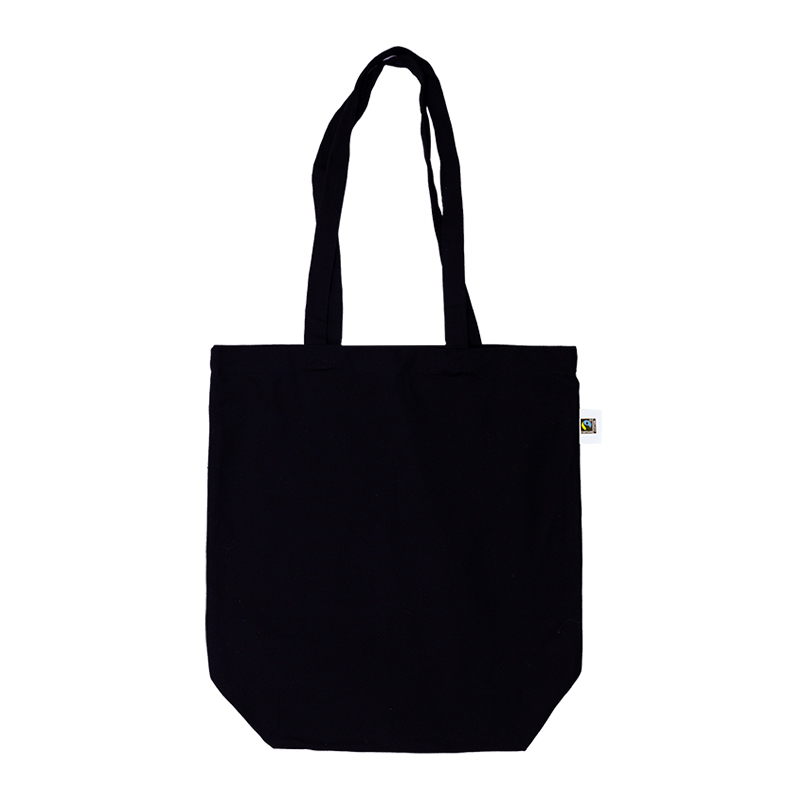 Fairtrade Shopper Canvas Schwarz - Bild 4