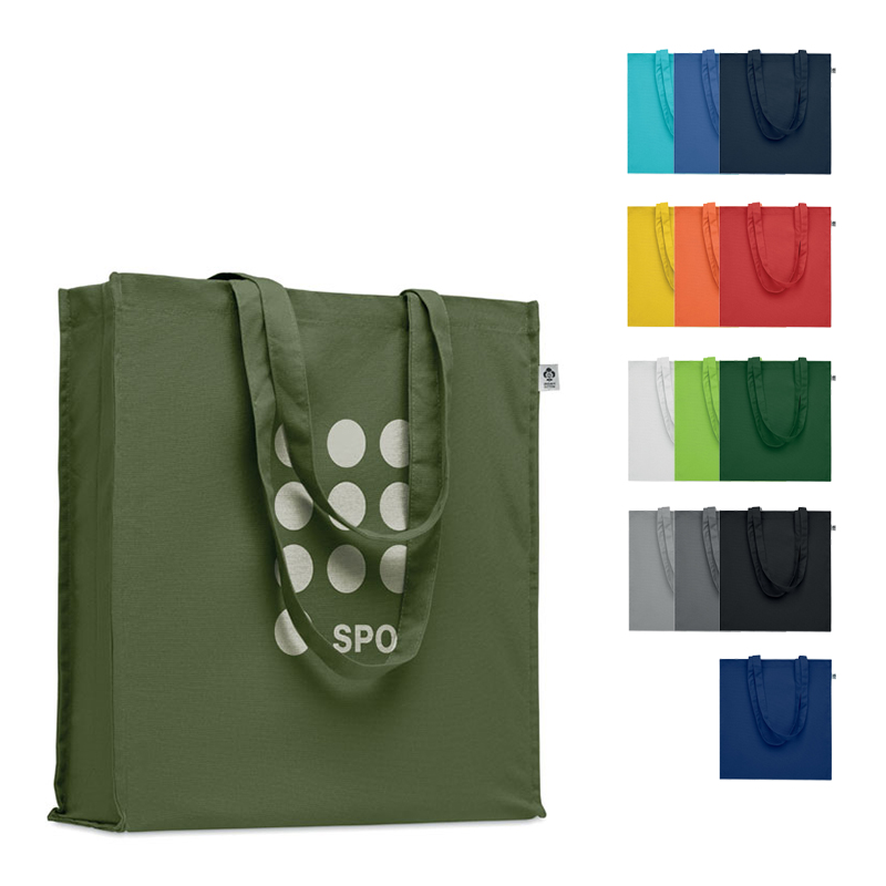 Fairtrade-Tasche mit Seitenfalte