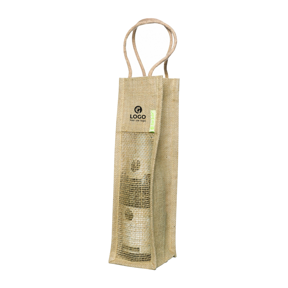 Jute Weintasche (1 Flasche)