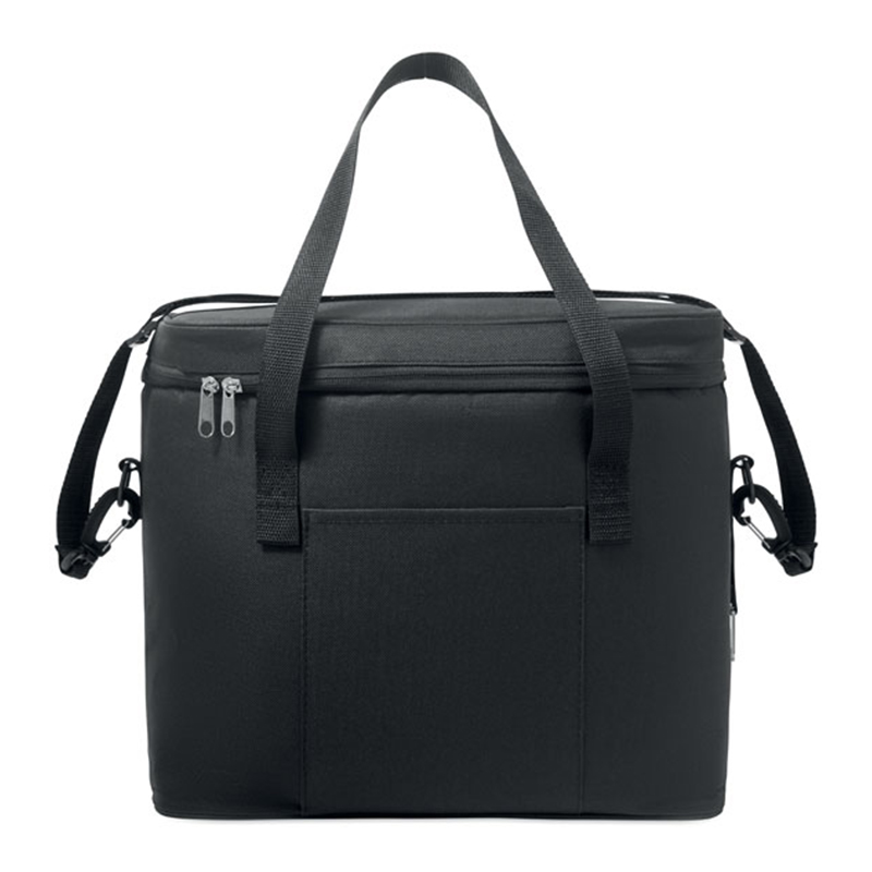 Schwarze RPET-Kühltasche - Bild 8