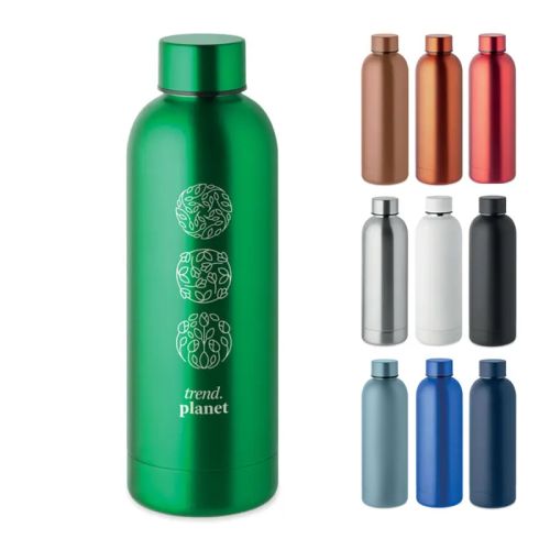 Doppelwandige Flasche recycelter Edelstahl - Bild 1