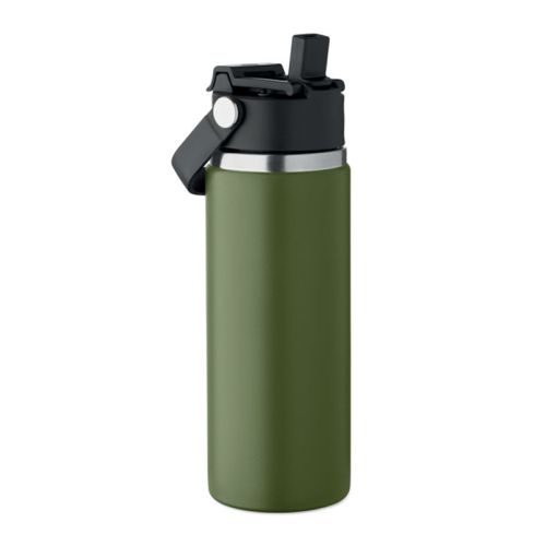 Doppelwandige Flasche mit Trinkhalm - Bild 4