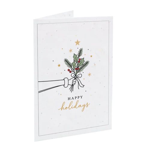 Weihnachtskarte Samenpapier - Bild 1