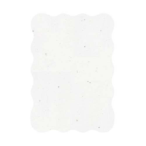 Samenpapier Karte A5 gewellten Rand - Bild 2