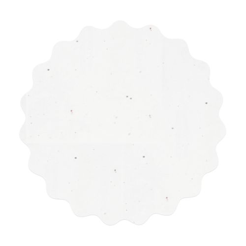 Runde Samenpapier-Karte A5 gewellten Rand | Weihnachten - Bild 2