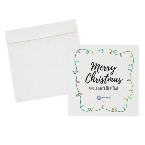 Weihnachtskarte Samenpapier 21 x 21 cm - Bild 1