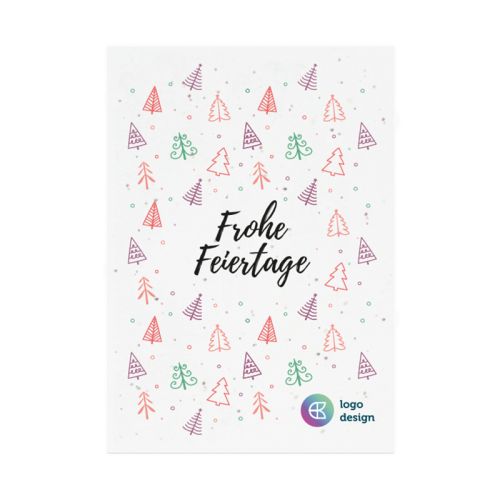 Samenpapier Weihnachtskarte A5 - Bild 2