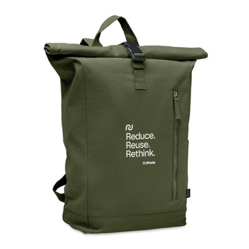 Rolltop-Rucksack recycelte Baumwolle - Bild 1