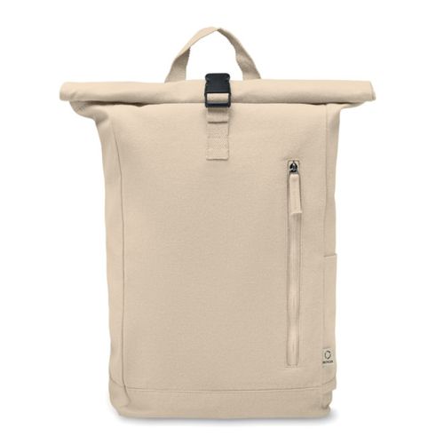 Rolltop-Rucksack recycelte Baumwolle - Bild 2