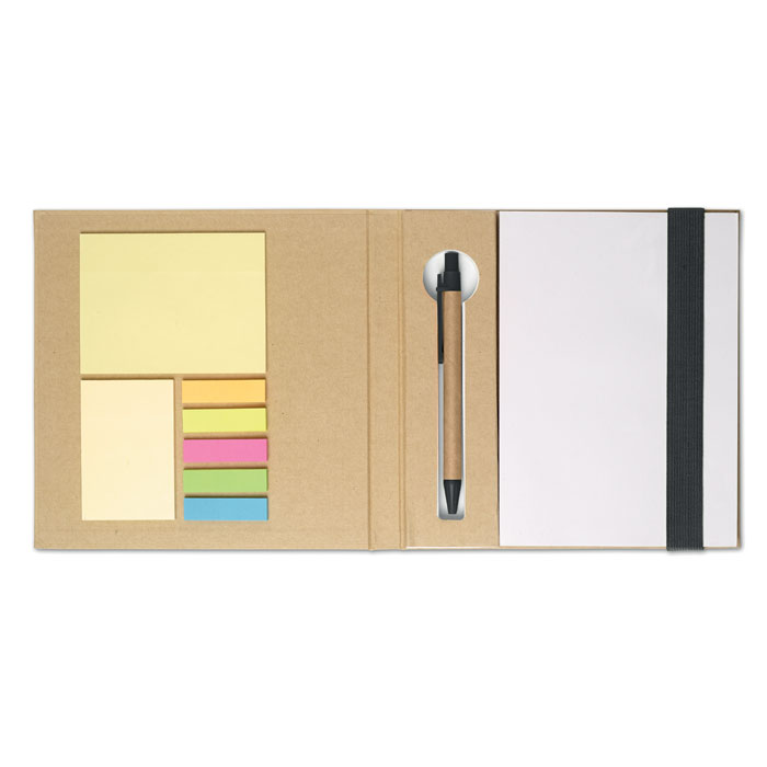 Recyceltes Notizbuch mit Haftnotizen - Bild 4
